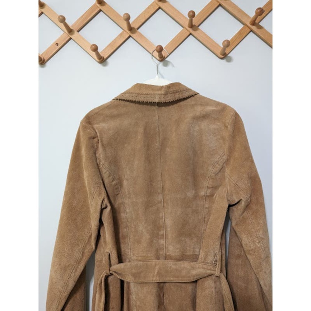 Wilsons Leather Tan Suede Button-Front Jacket - Picture 6 of 12